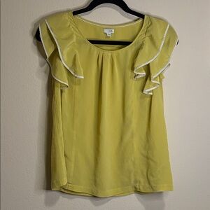 Odille Silk Anthropologie Women’s Lace-Trimmed Blouse Size Small 6